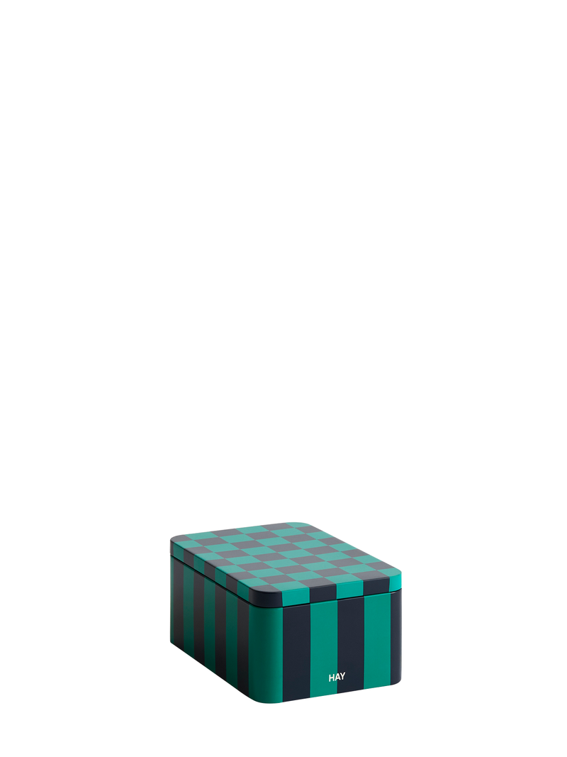 Tin S container, 4 colour combos