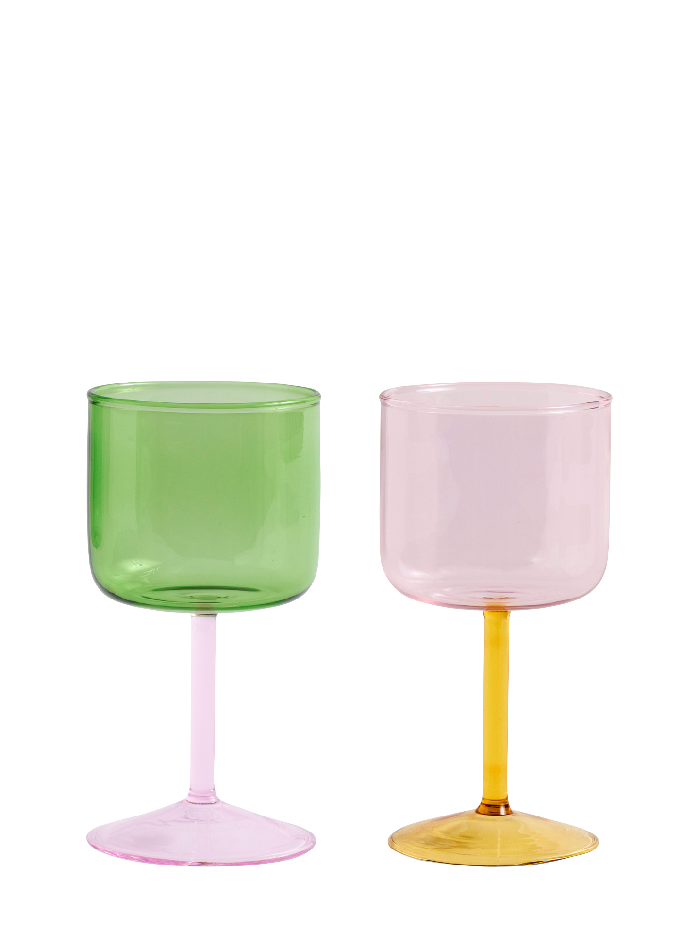 Tint duo-tone wine glass, 2 colour variations