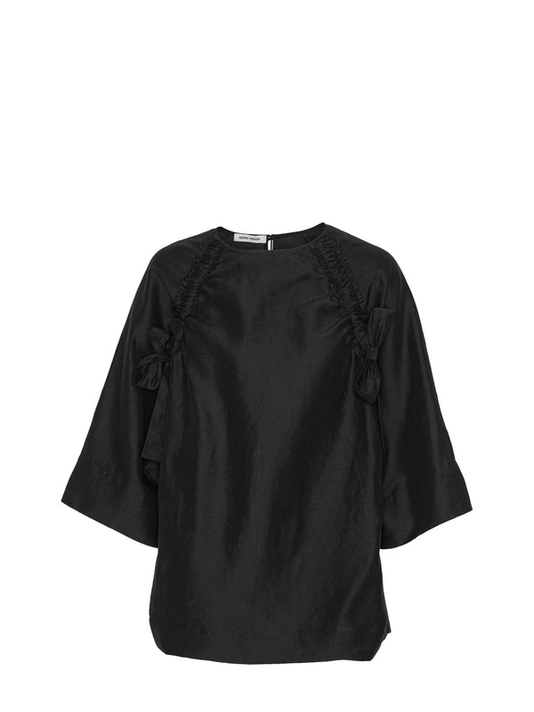 Insurance raglan top, black