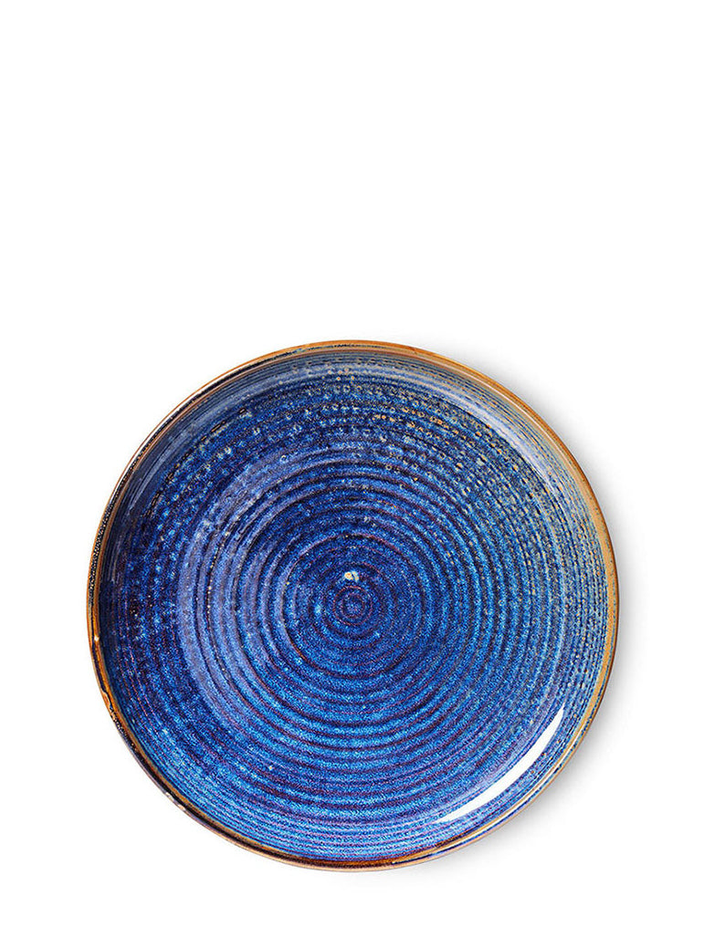 Dinner plate, rustic blue (26 cm)