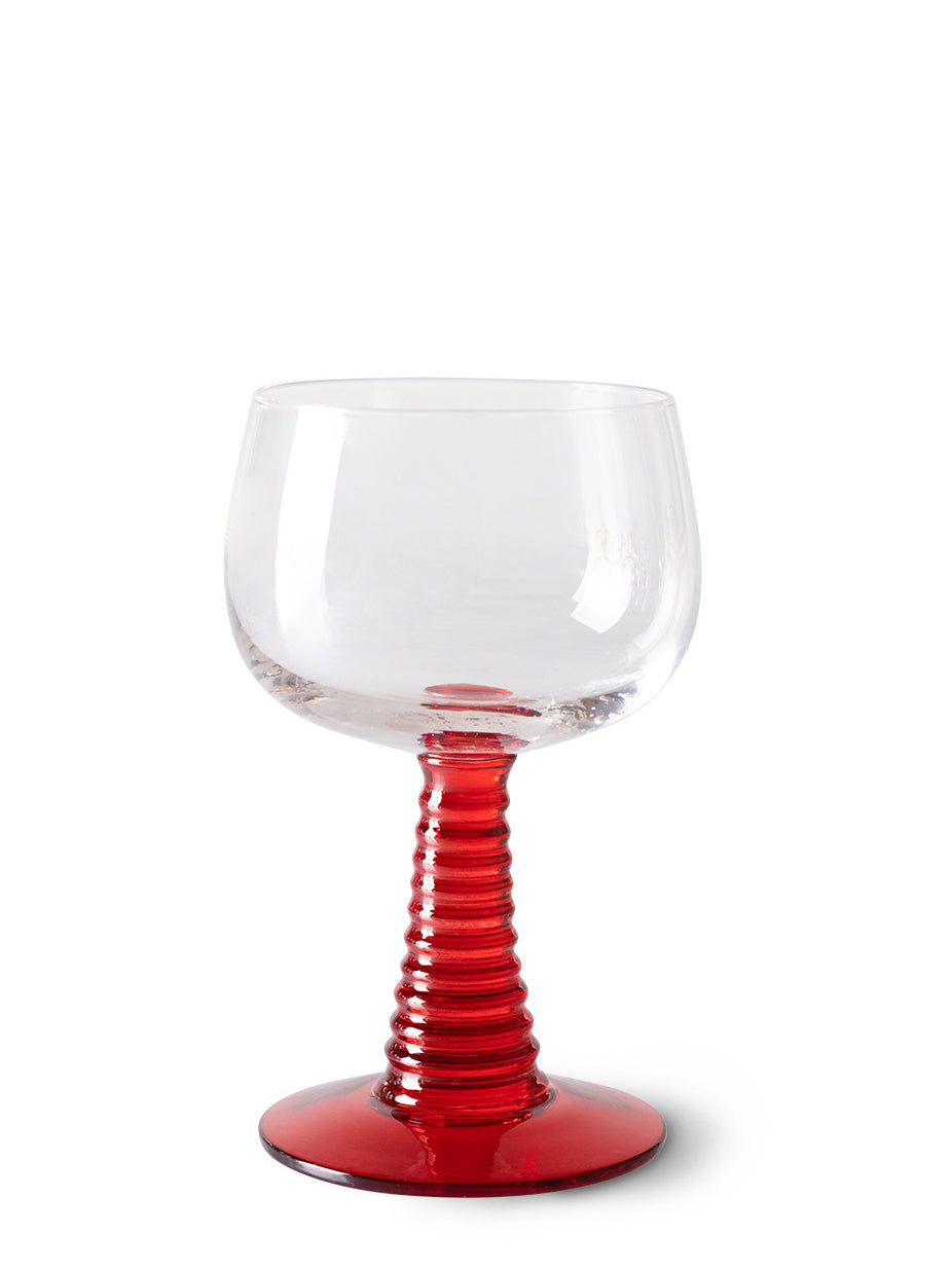 Swirl wine glass (275 ml), red