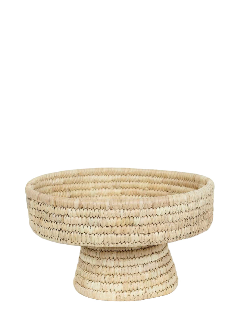 Beige woven palm leaf bowl from A World of Craft 
