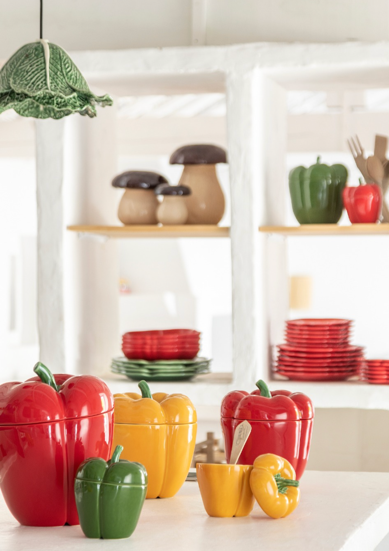 Many pepper jars by Bordallo Pinheiro