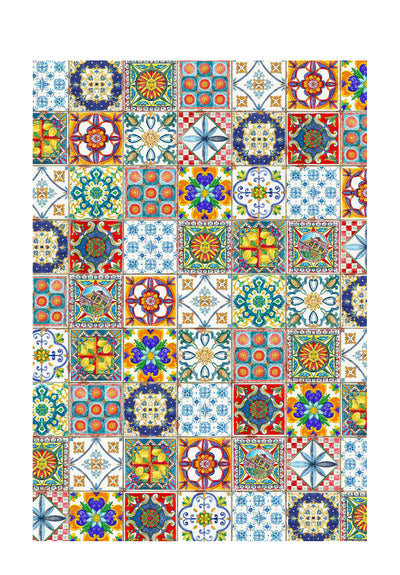 Camastra cotton tablecloth (160x230cm), multi