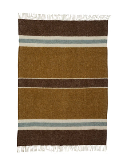 Gotland stripe midi wool throw (90x130cm), 2 colour combos