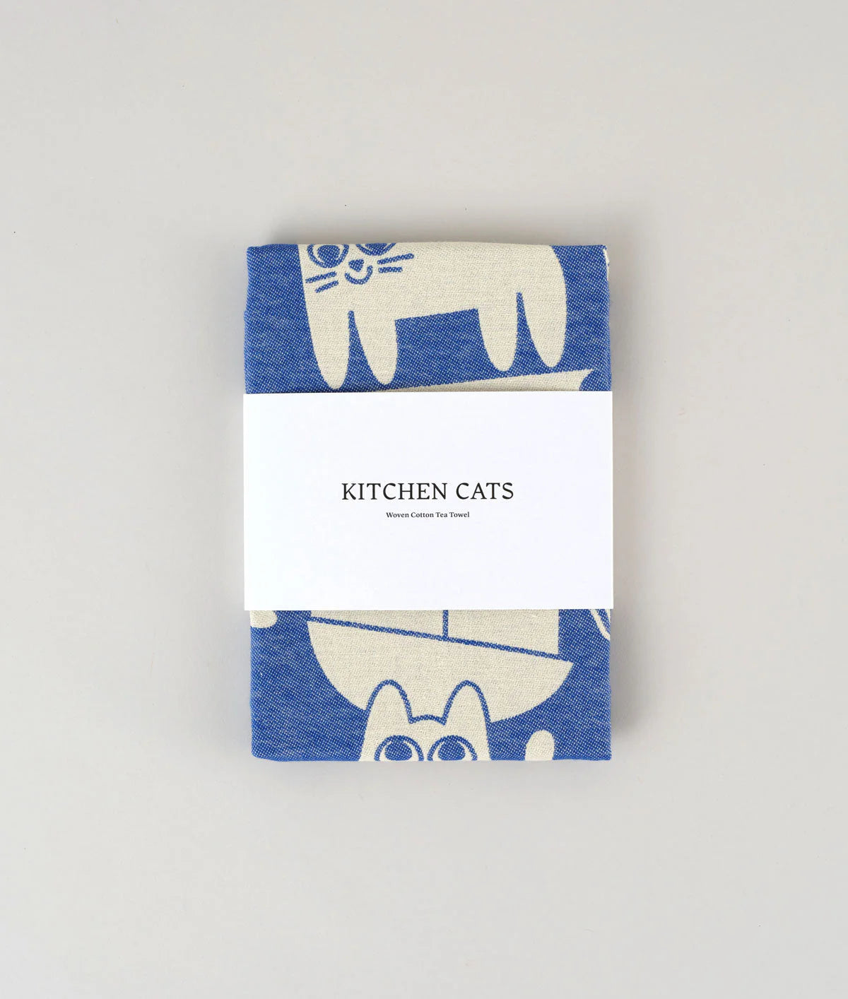 Kitchen cats tea towel