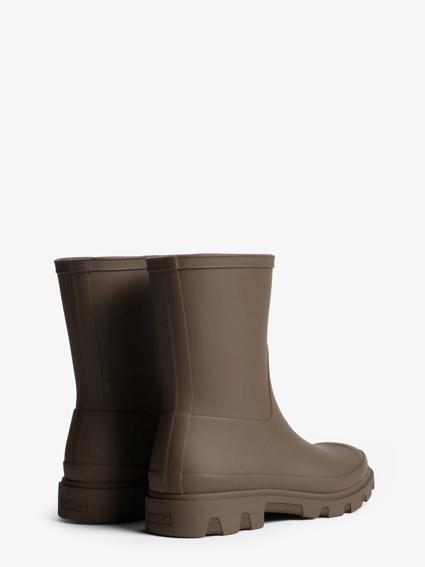 Hunter: Unisex Downpour short boot, chocolate brown