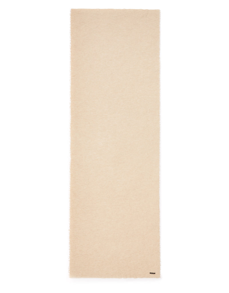 Nuovo Pedro silk-cashmere blend scarf, beige