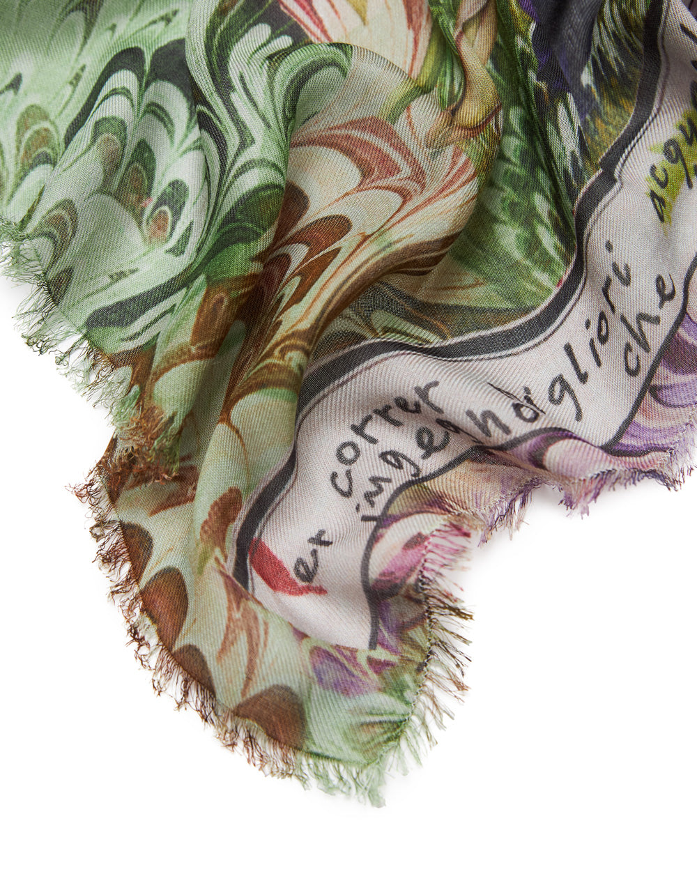 Comedy printed stole, multicolour