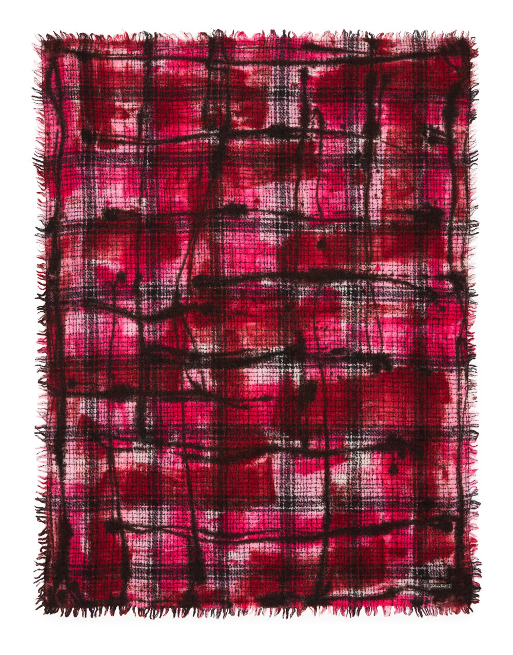 Milotto geometric scarf, pink multicolour