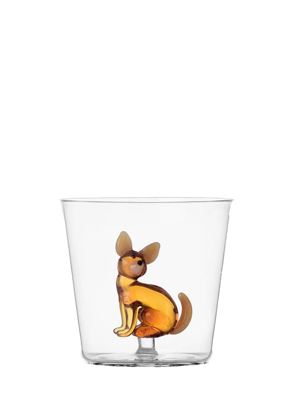 Dog tumbler, yellow Chihuahua
