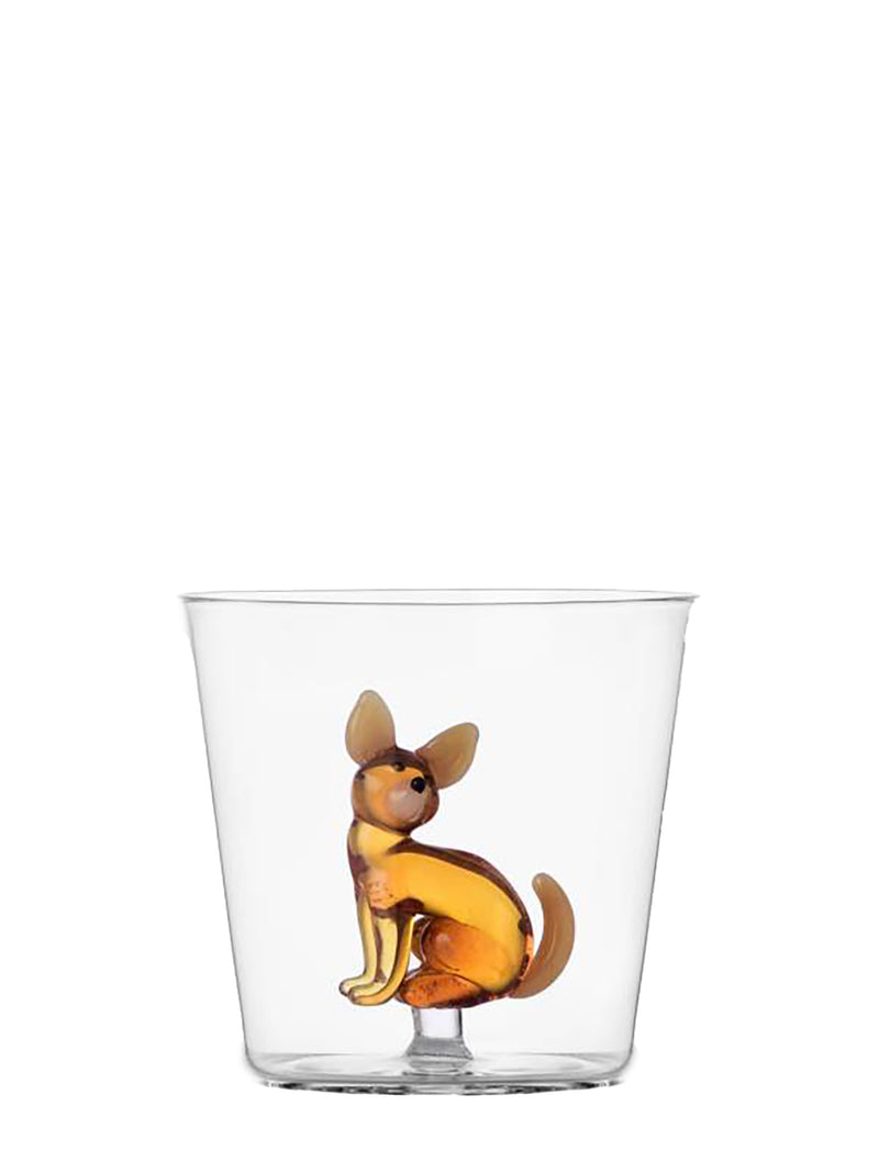 Dog tumbler, yellow Chihuahua