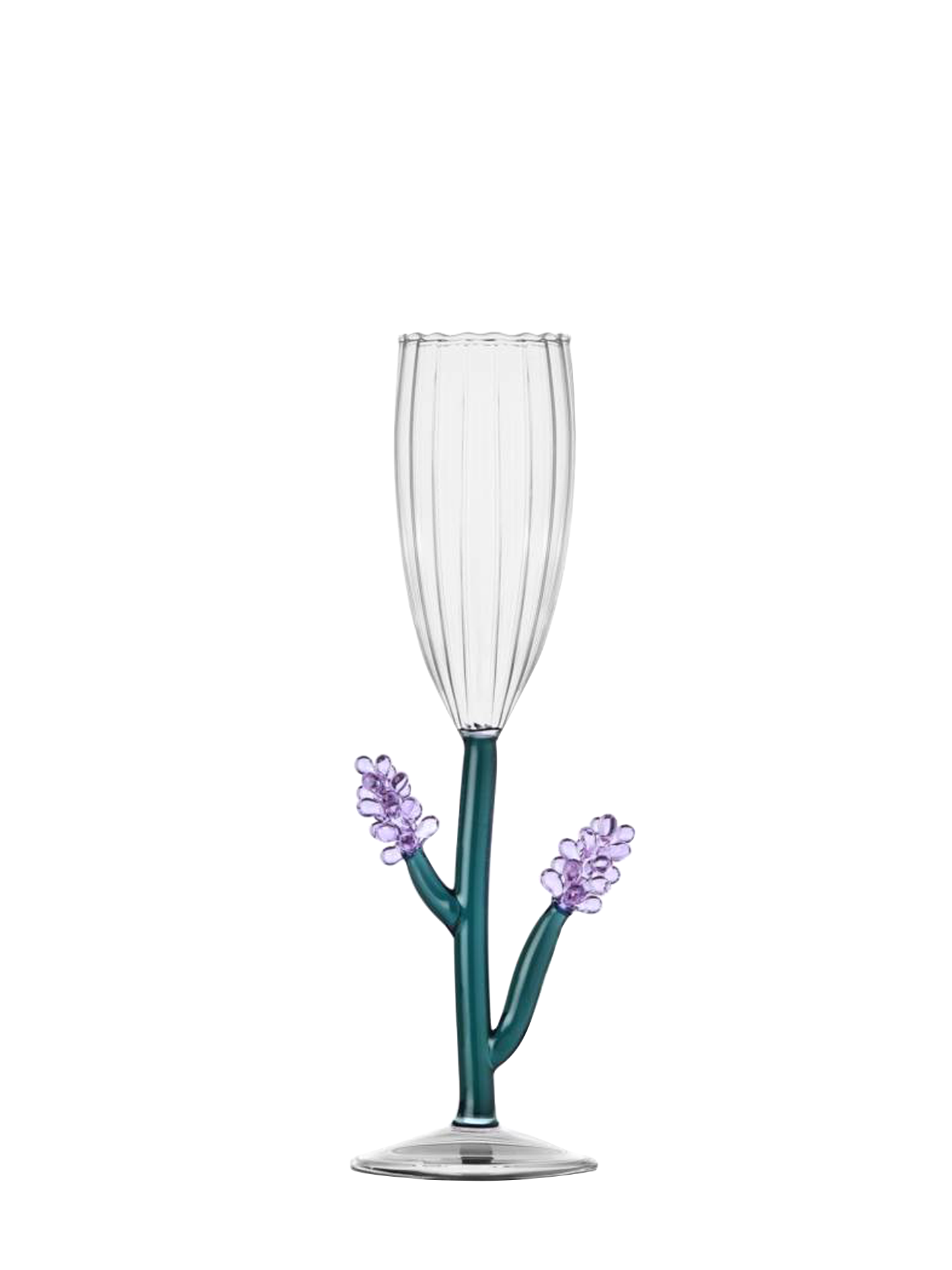 Lavender champagne flute, Botanica collection
