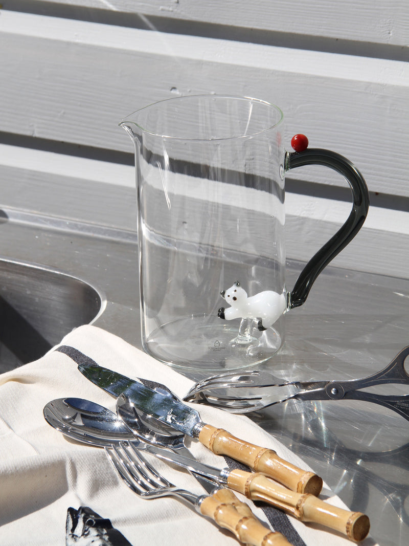 Cat Jug with Smoke Tail and Berry, Tabby Cat Collection