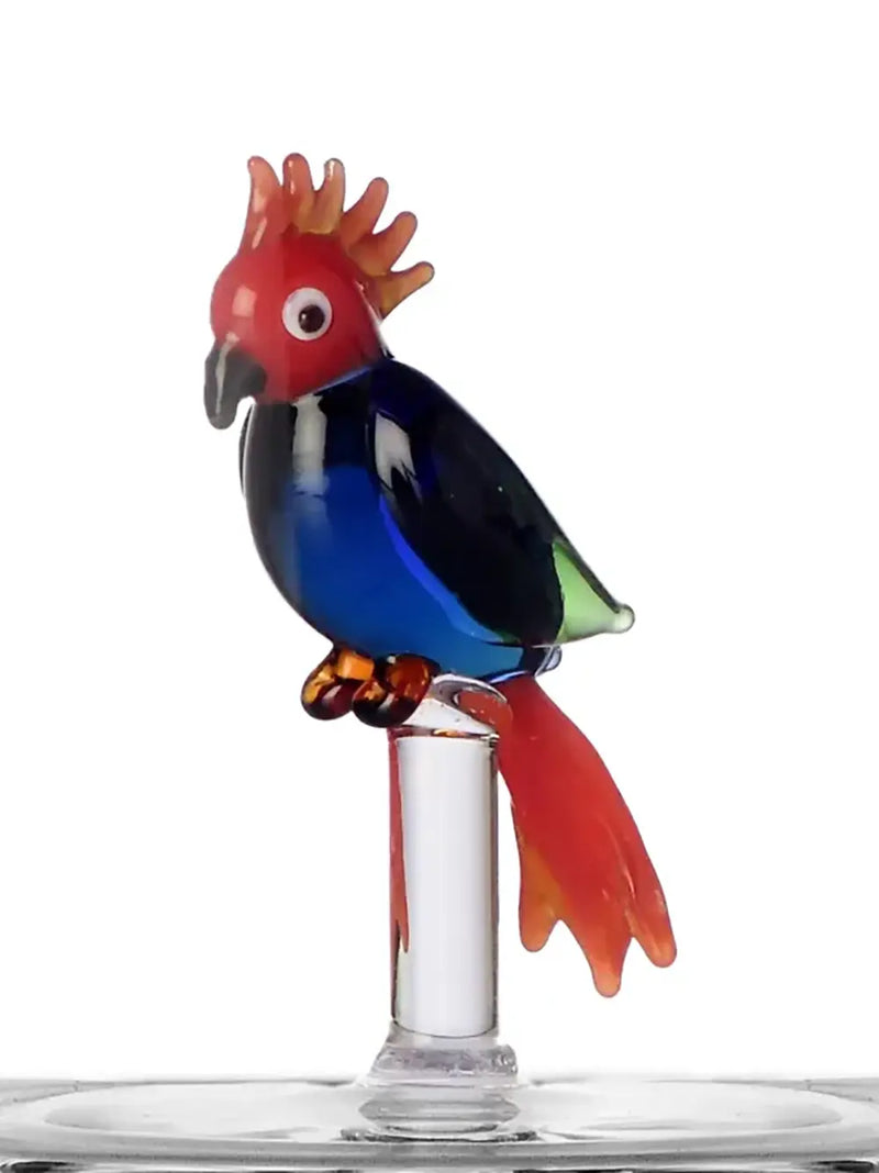 Red-blue cockatoo tumbler, talking trees collection