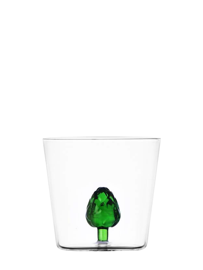 Artichoke Glass Tumbler, Vegetables Collection