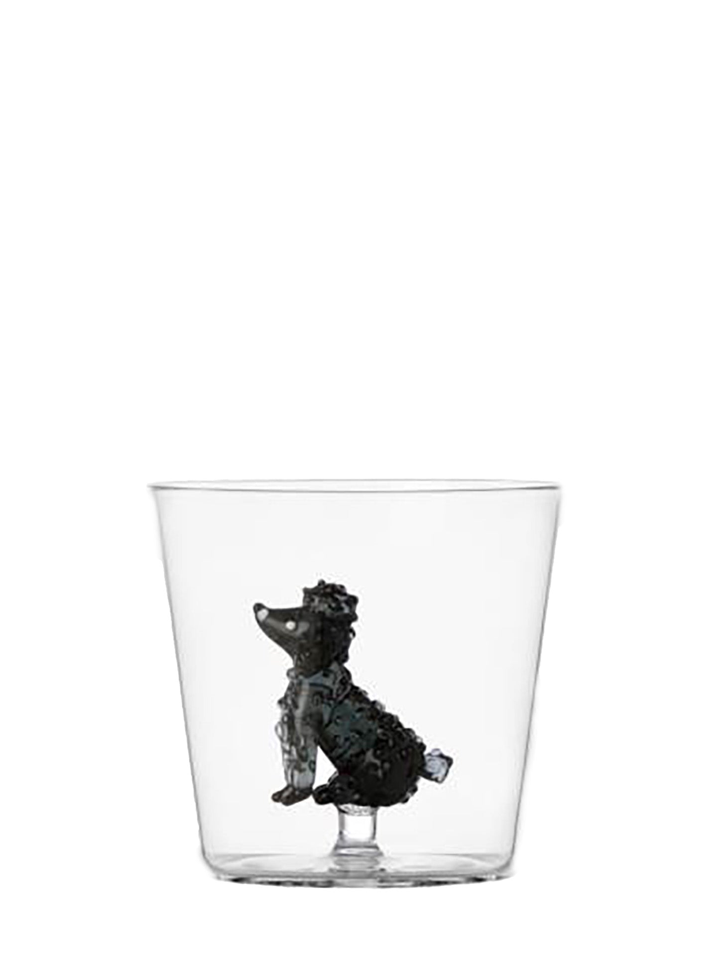 Dog tumbler, black Poodle
