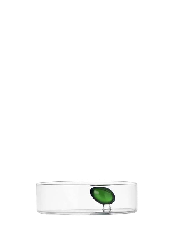 Travasi glass bowl w/green olive
