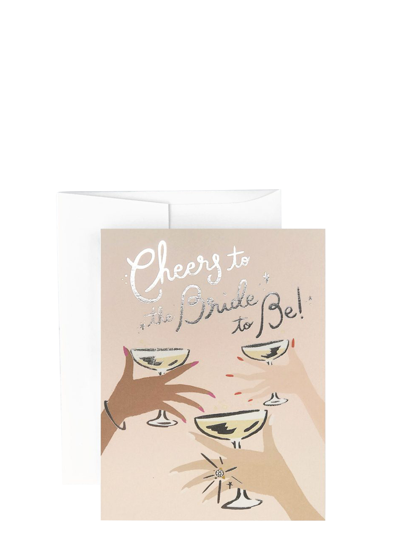 Cheers to the Bride Engagement Card