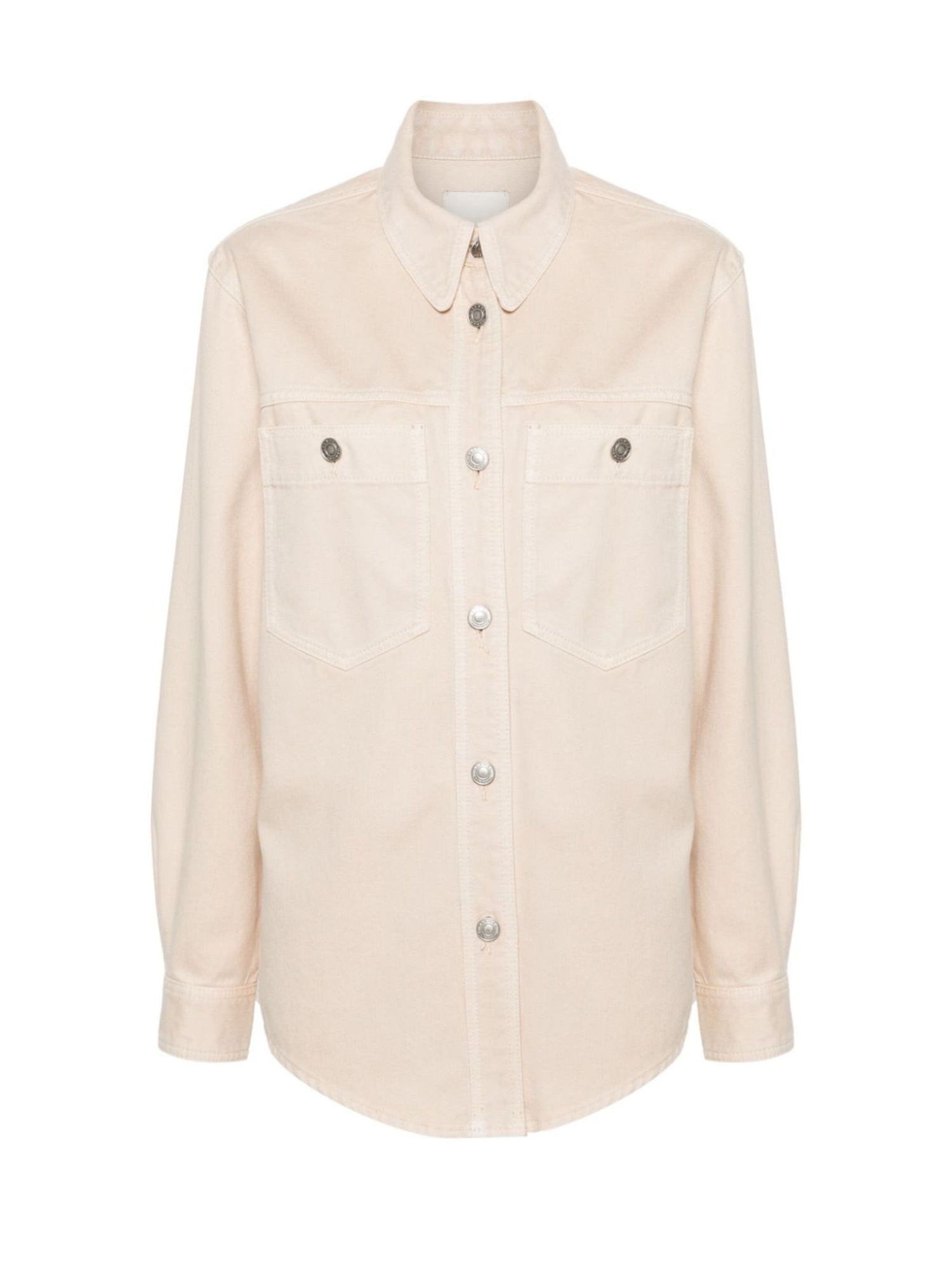 TALBOT fluid denim shirt, ecru