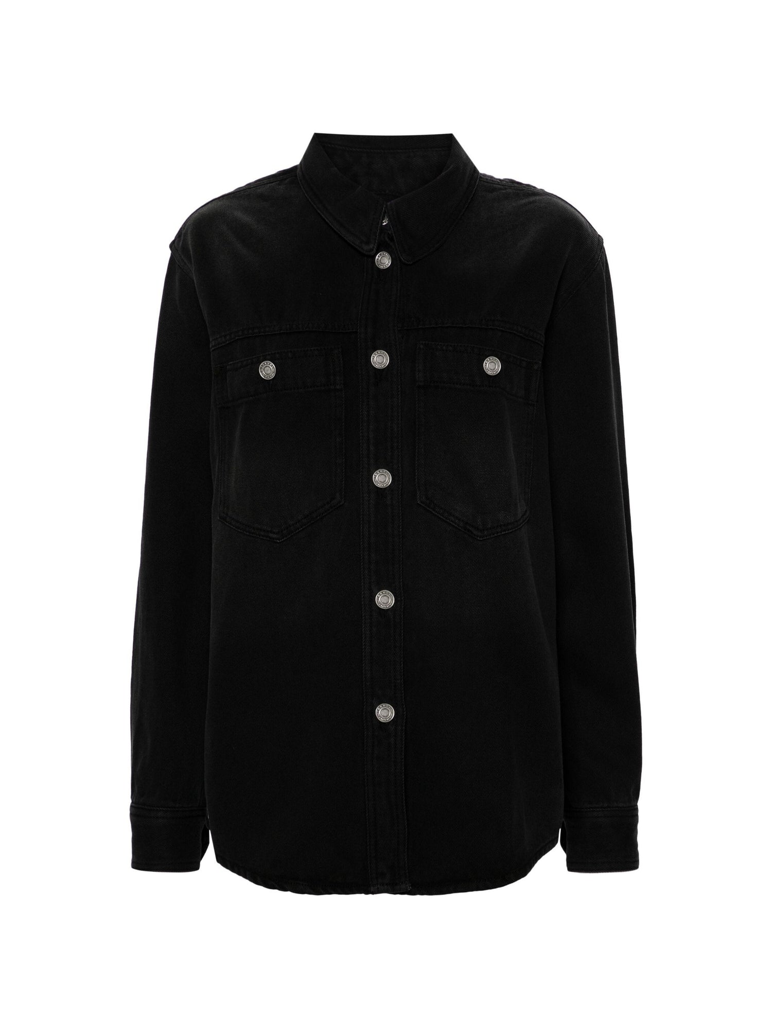 Talbot fluid denim shirt, faded black