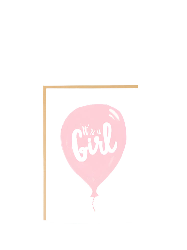 It's a Girl, new baby card