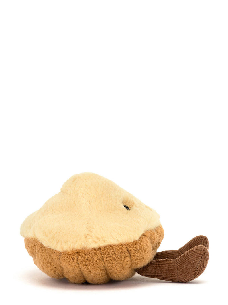 Plush toy with a brown stem on a white background