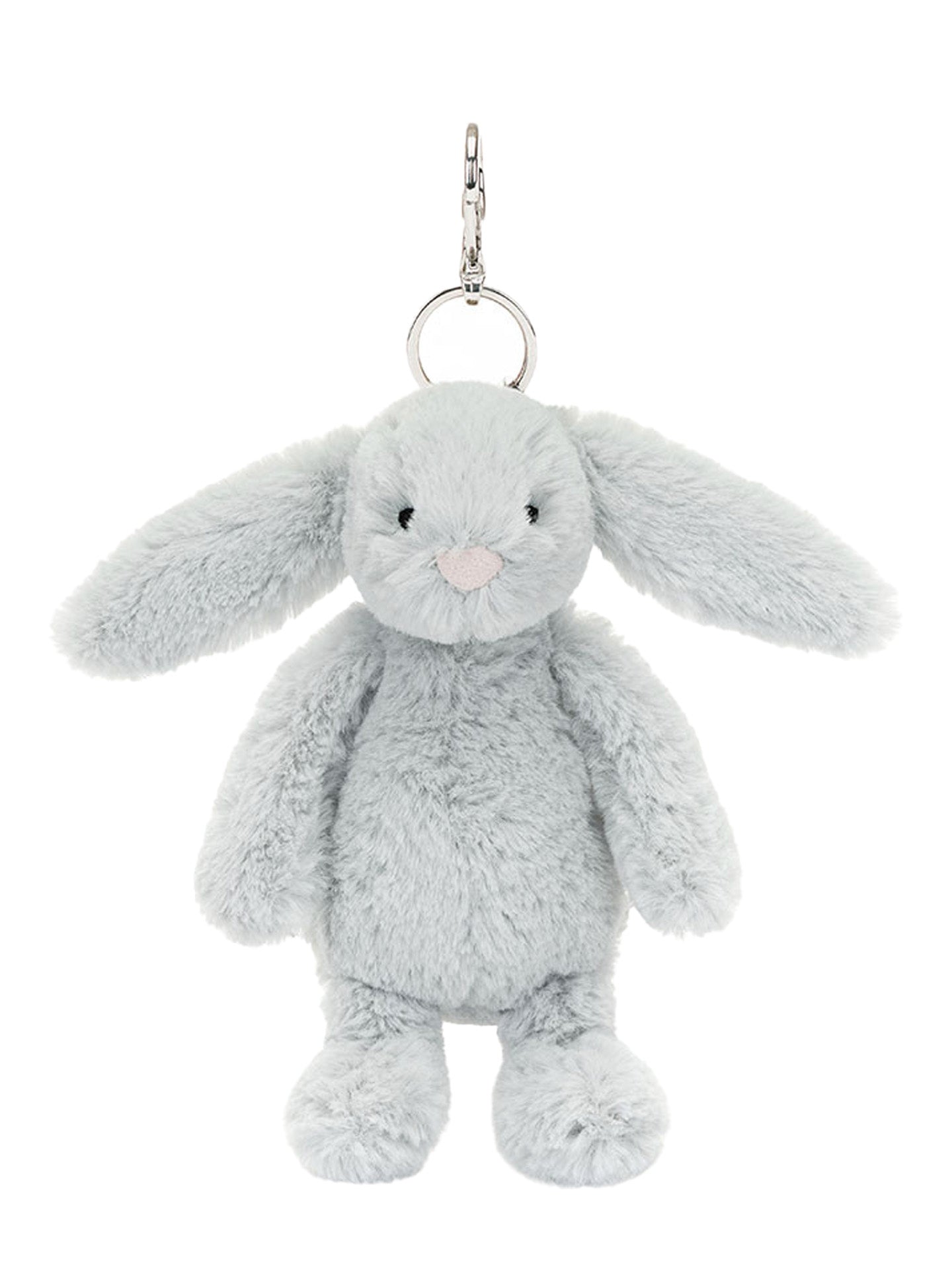 Bashful Bunny Silver Bag Charm