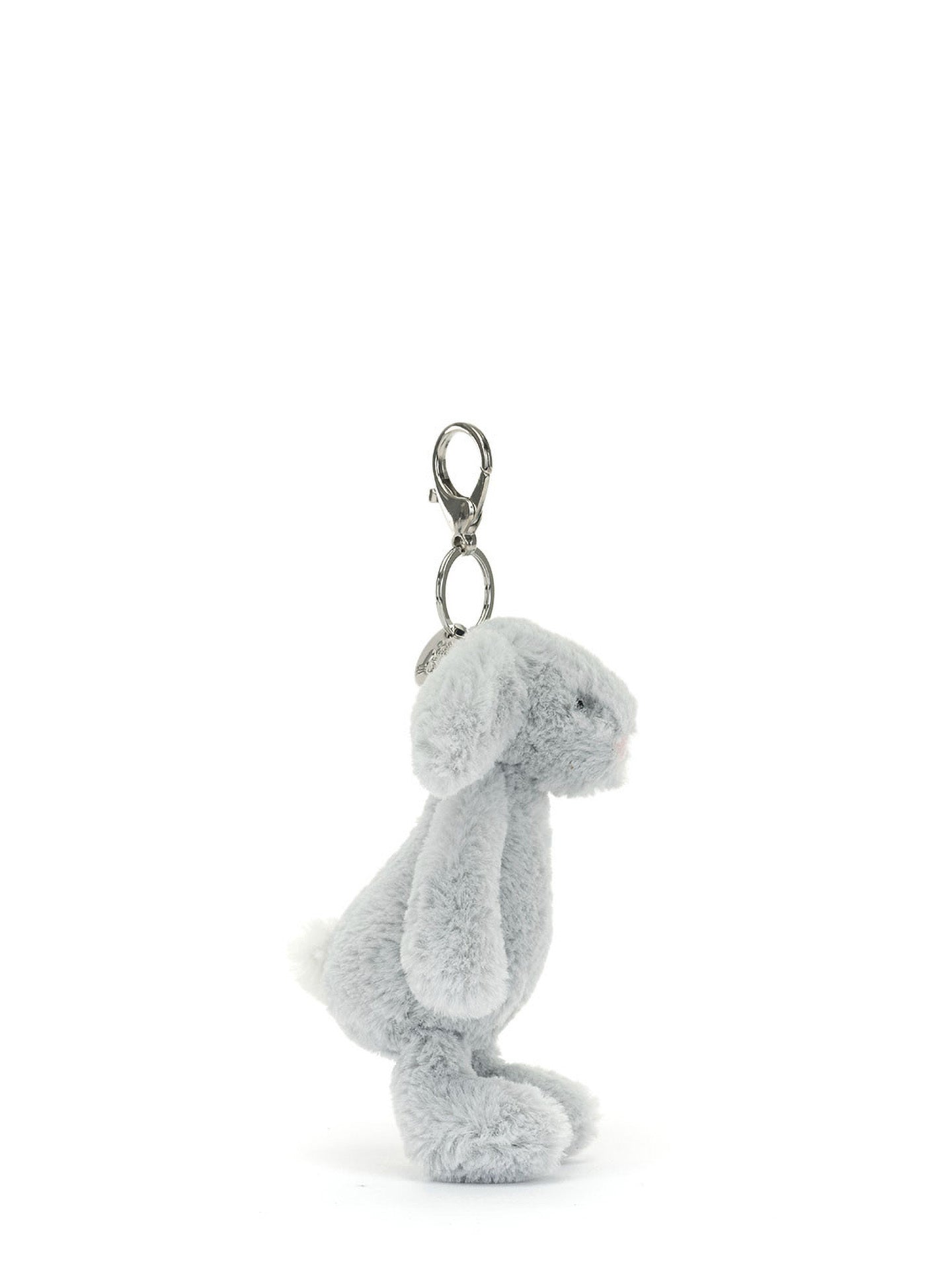 Bashful Bunny Silver Bag Charm