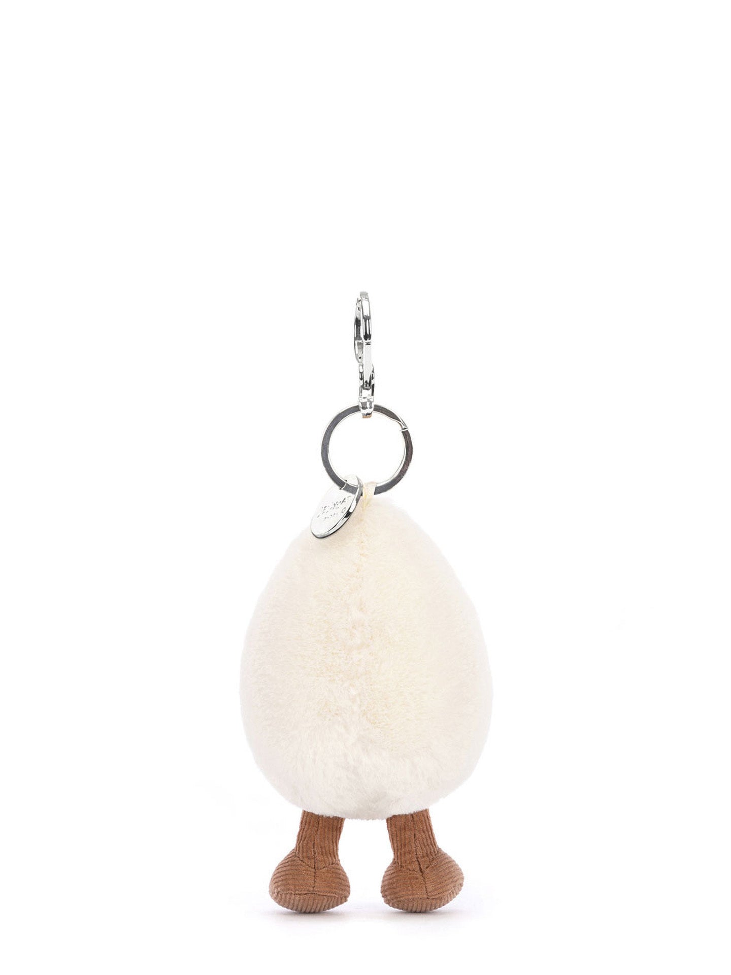 Amuseable happy boiled egg bag charm