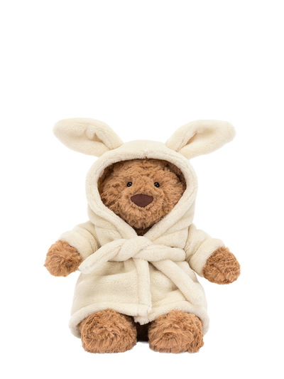 Bartholomew bear in bathrobe, soft toy (26cm)