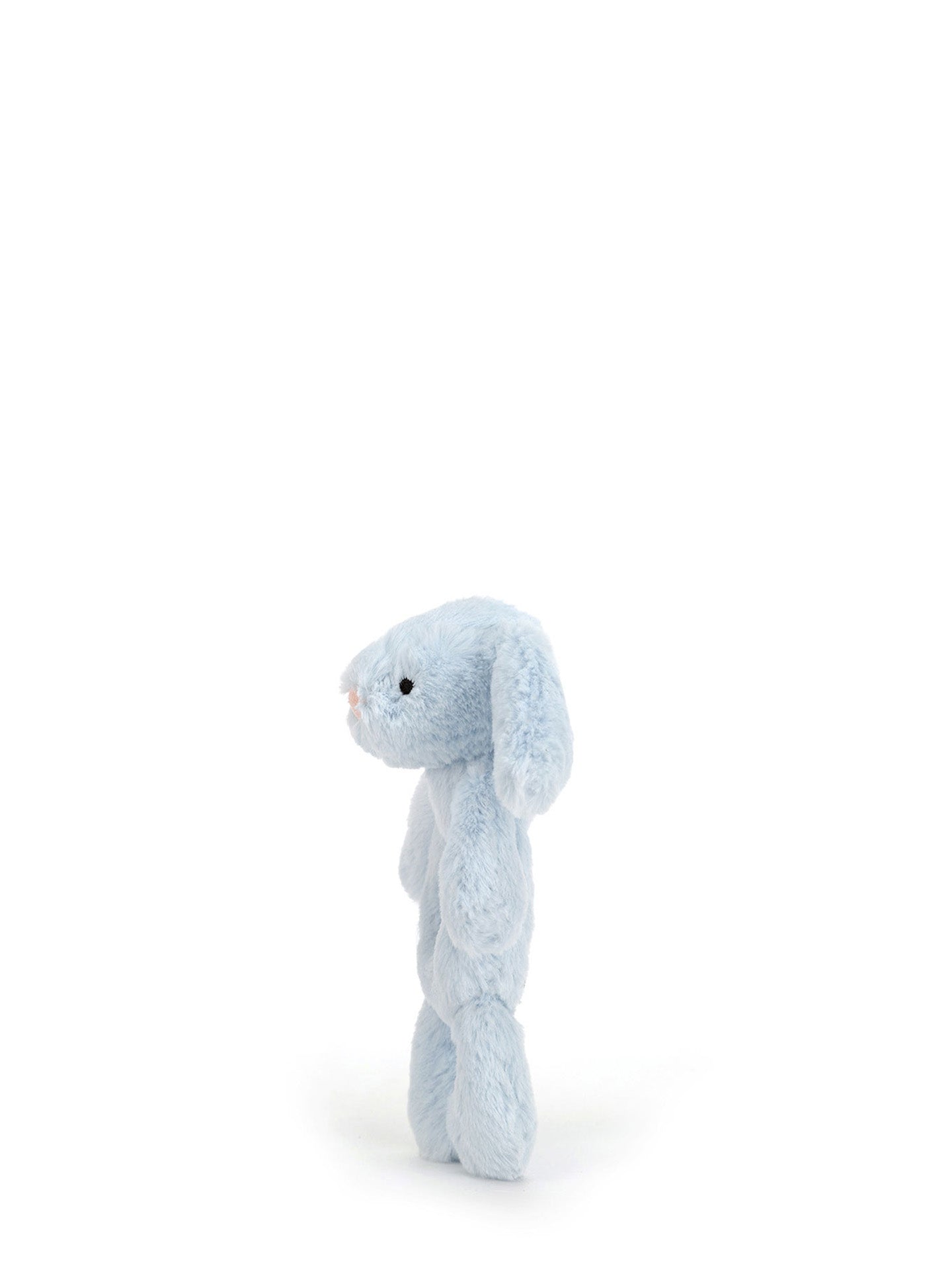 Bashful Bunny Ring Rattle, baby blue