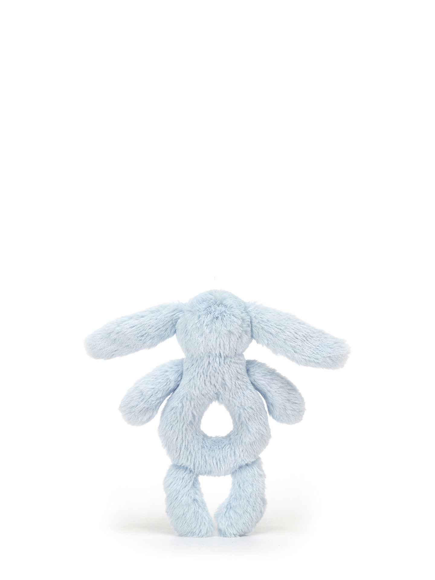 Bashful Bunny Ring Rattle, baby blue