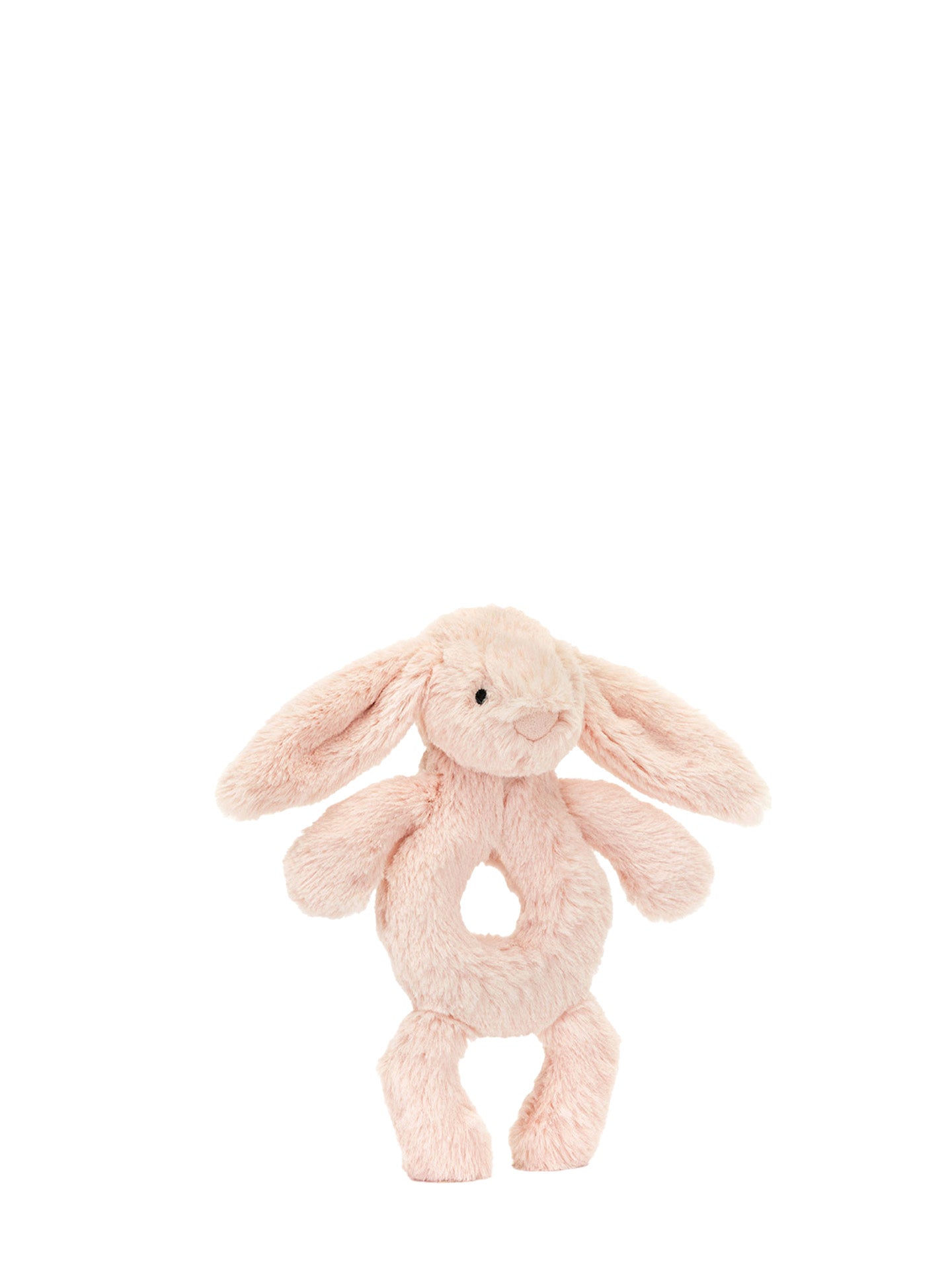 Bashful Bunny Ring Rattle, blush
