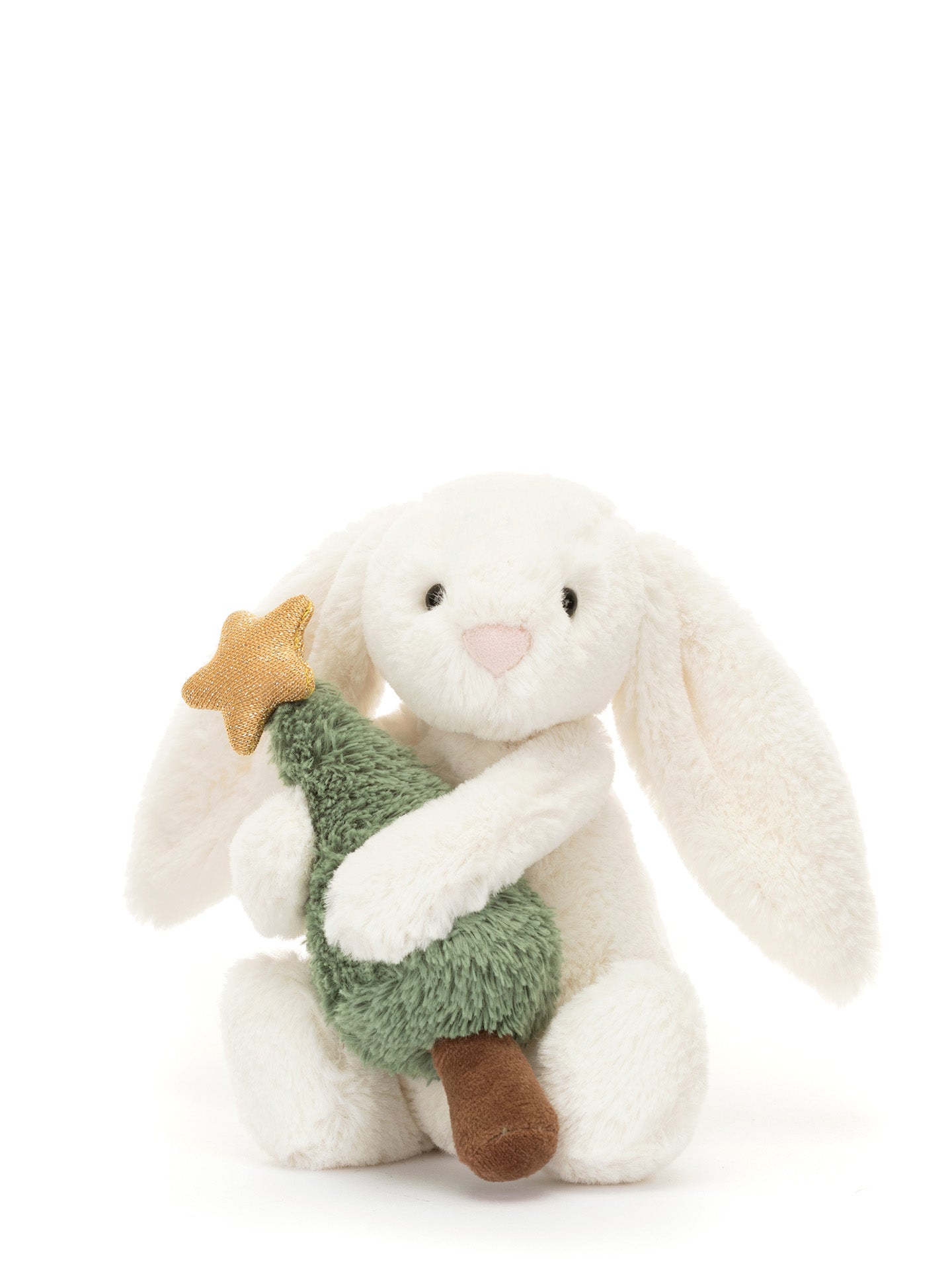 Bashful Bunny with Christmas Tree