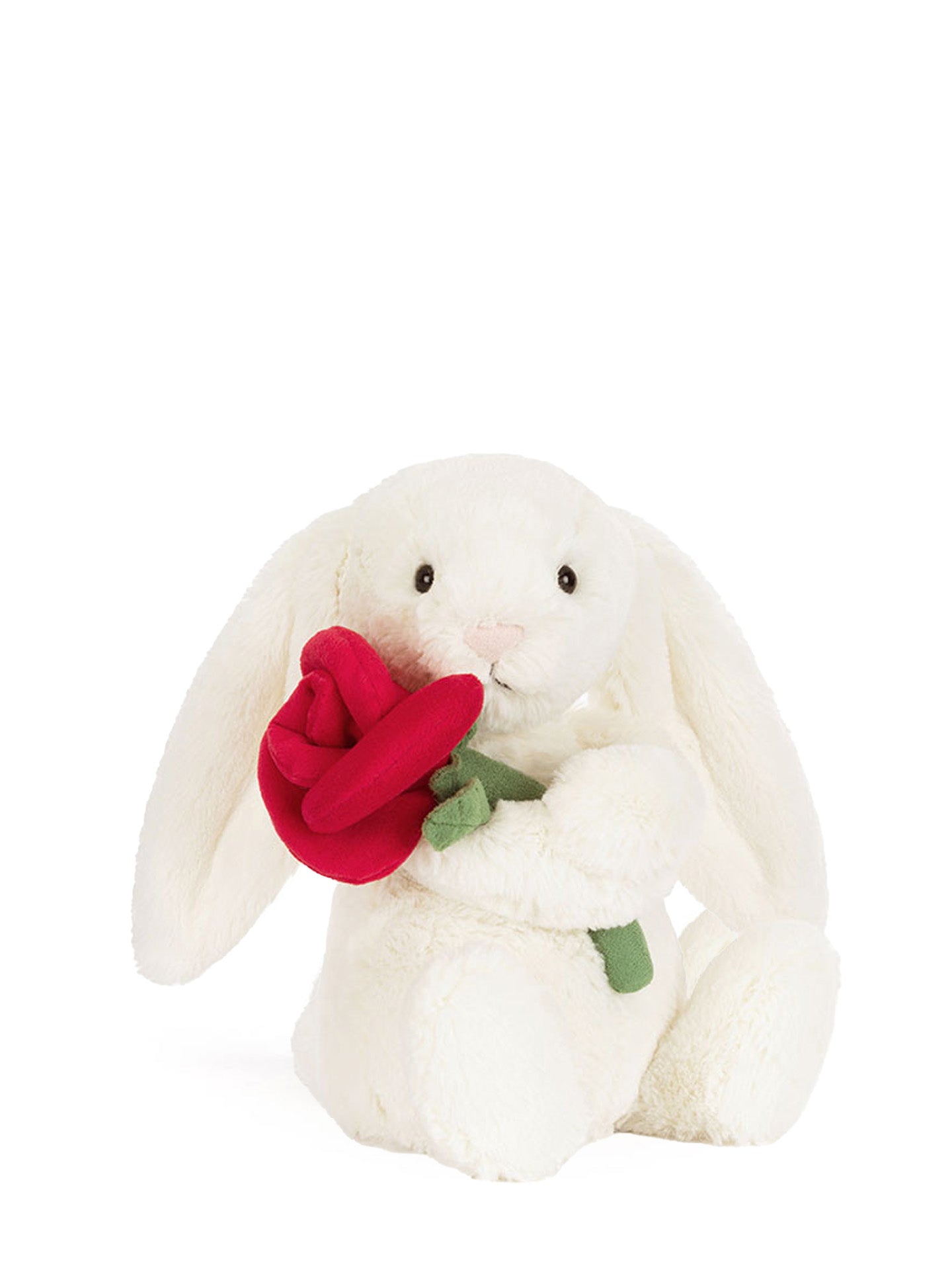 Cream bunny with rose