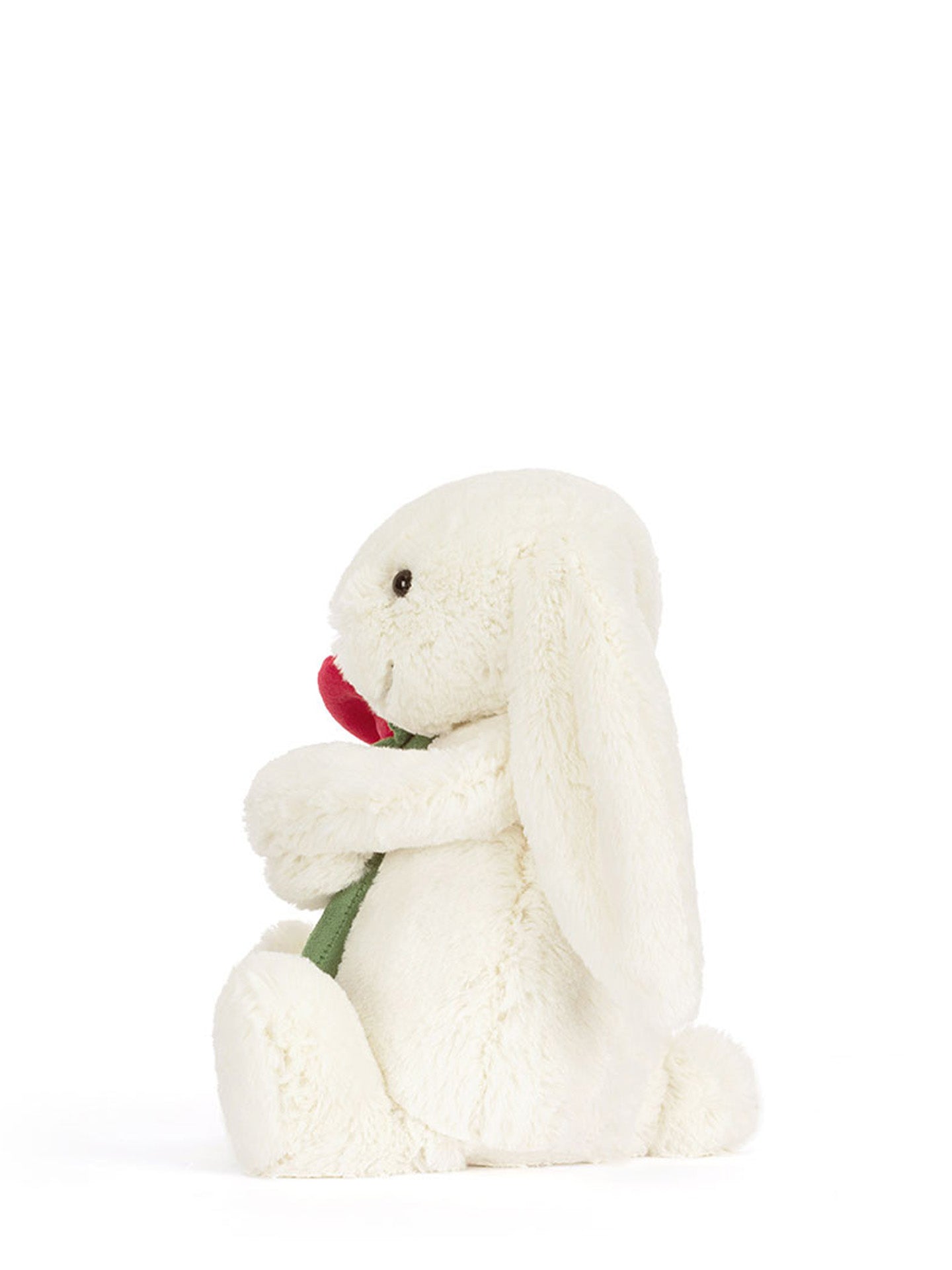 Cream bunny with rose