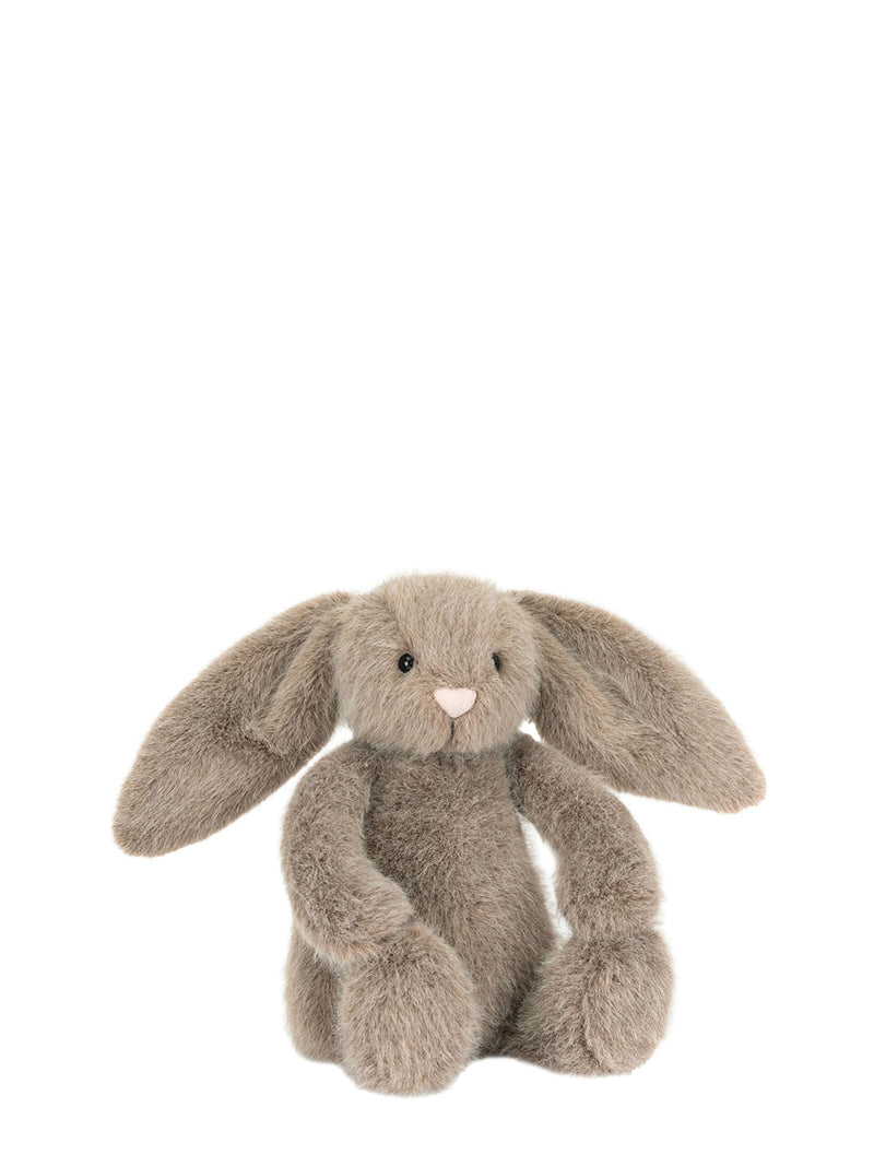 Plush toy rabbit on a white background