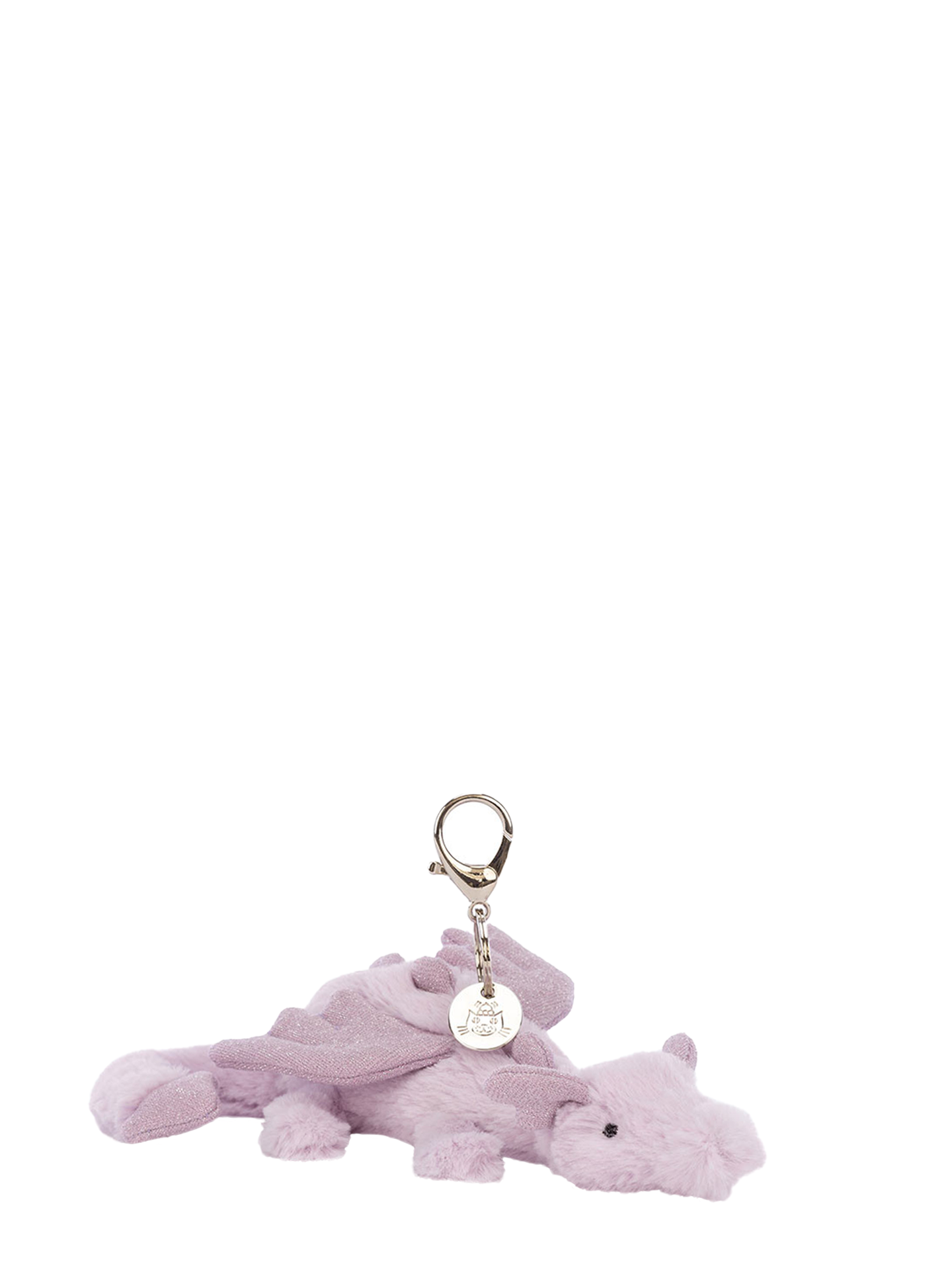 Lavender dragon bag charm