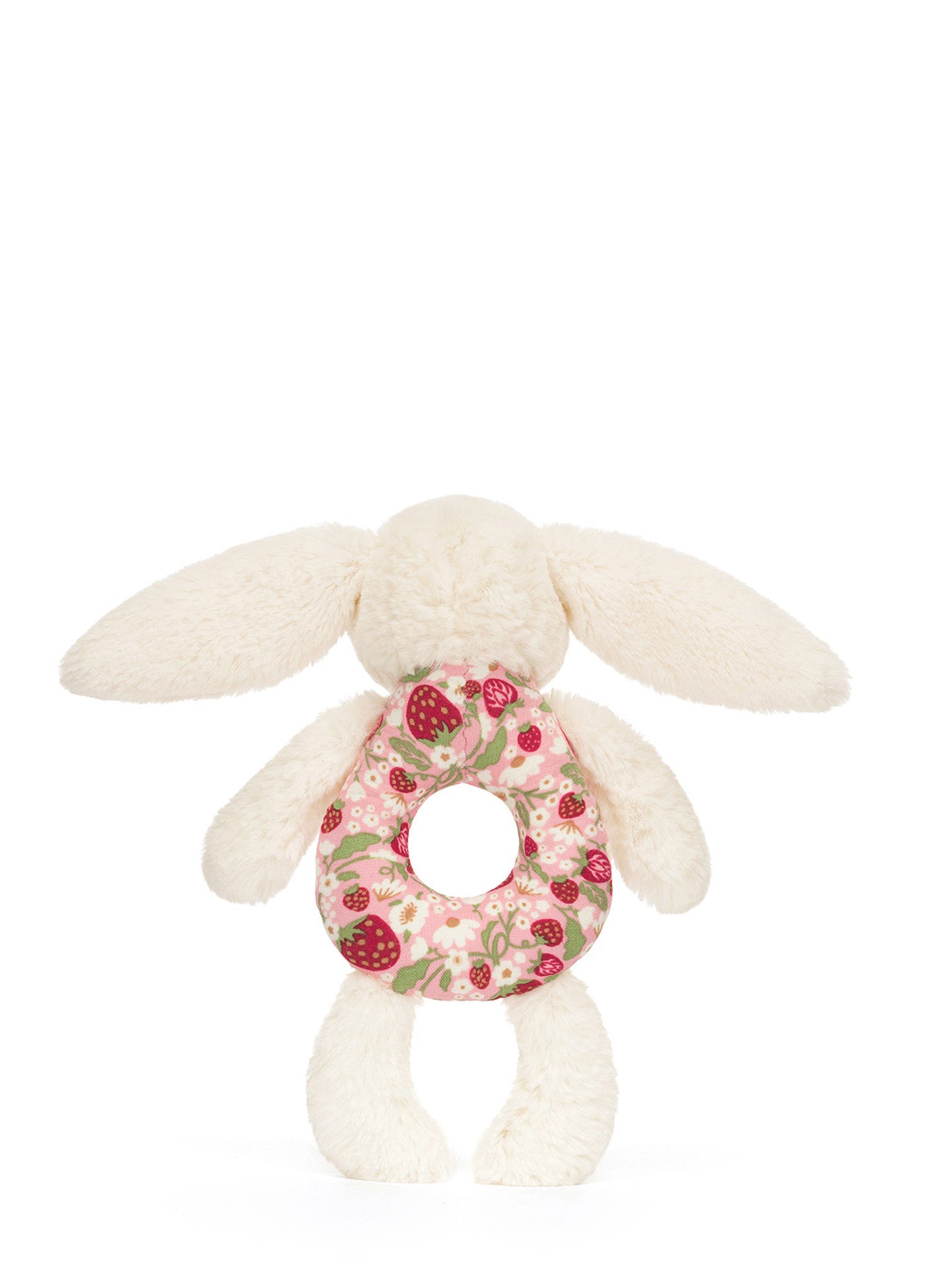 Blossom Cream Bunny ‘Berry’ Ring Rattle