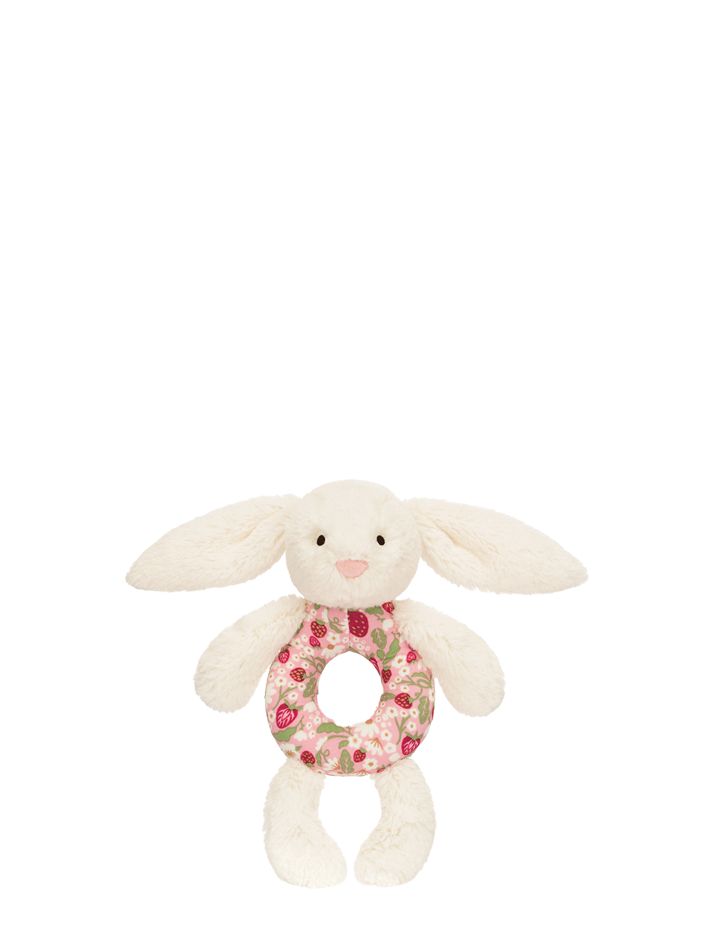 Blossom Cream Bunny ‘Berry’ Ring Rattle
