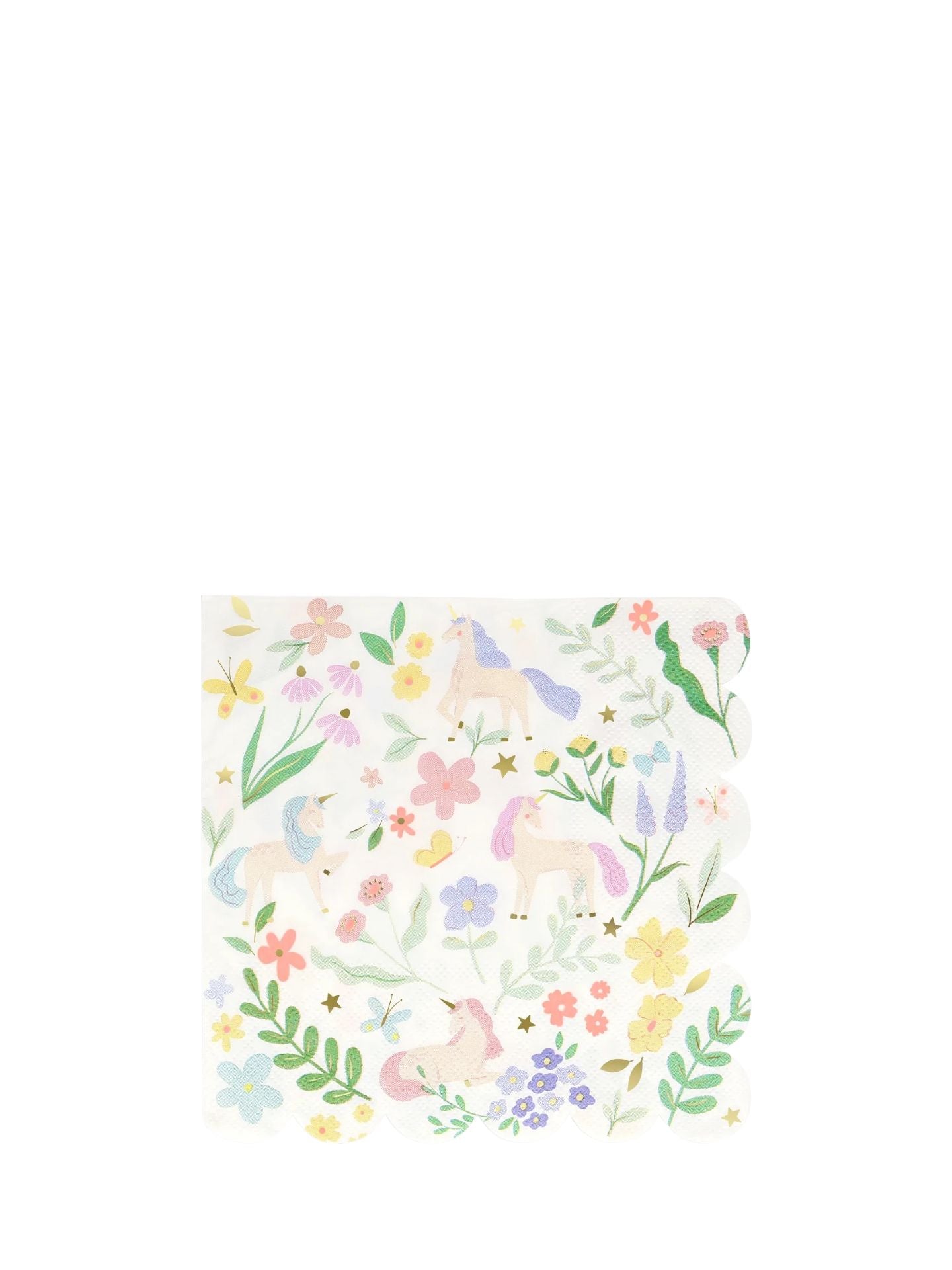 Meadow unicorns napkins, large