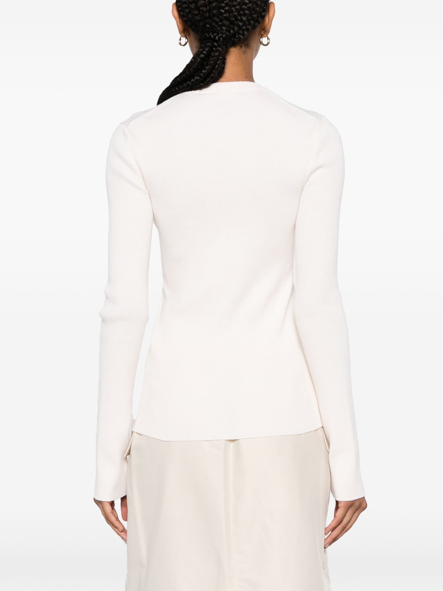 Crew neck sweater, Ivory