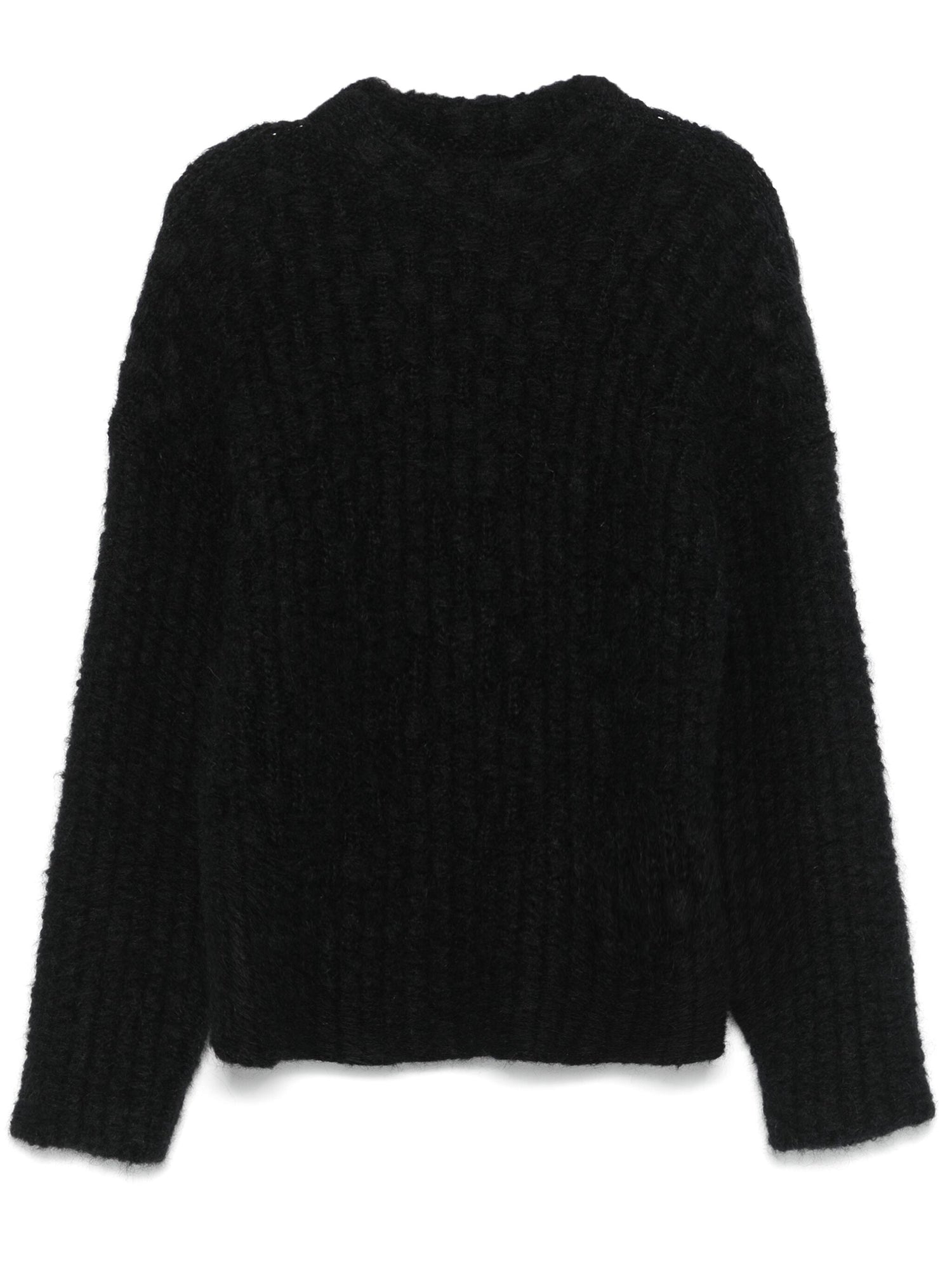 Mock-Neck Sweater, black