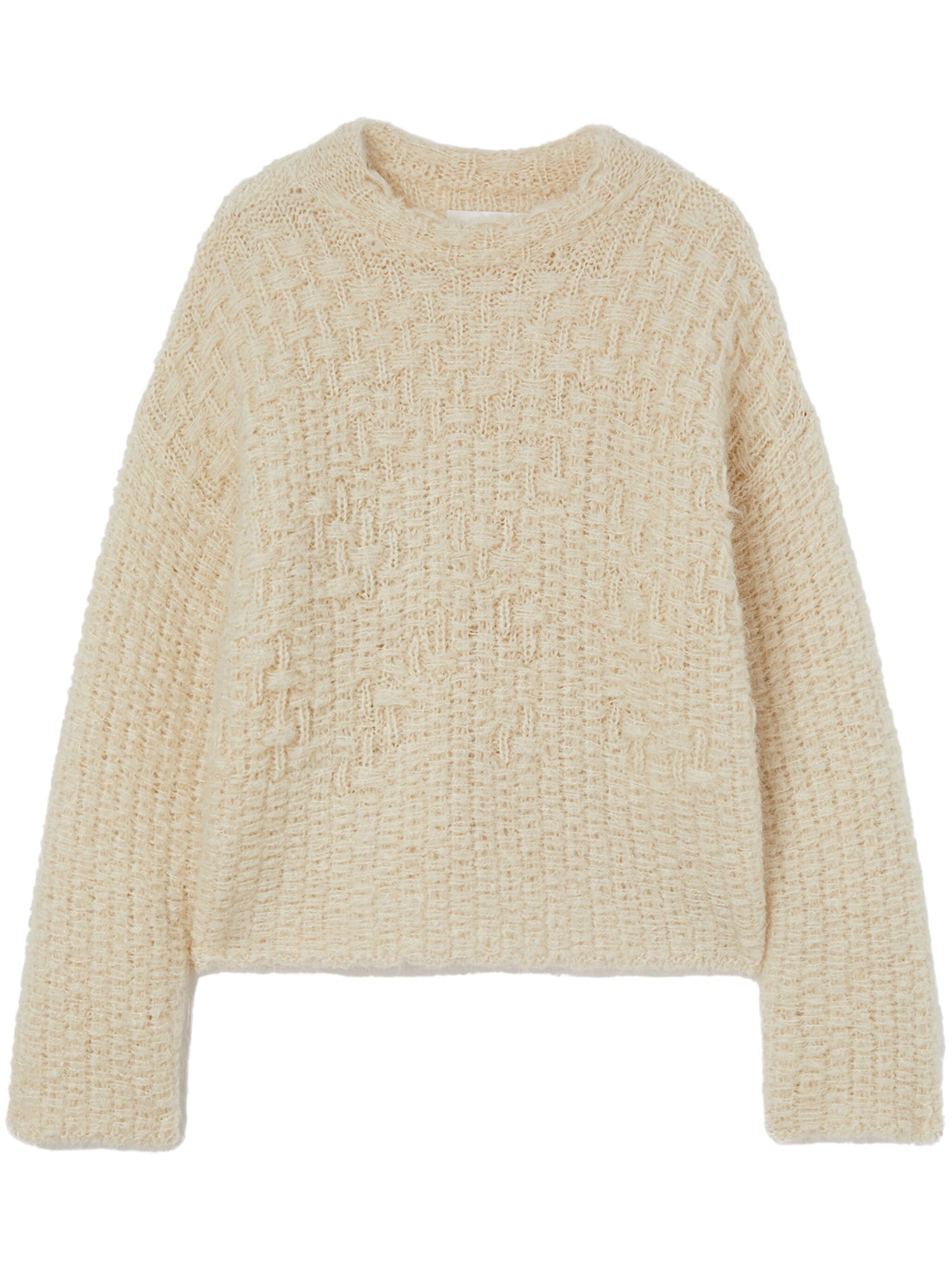 Mock-Neck Sweater, chalk