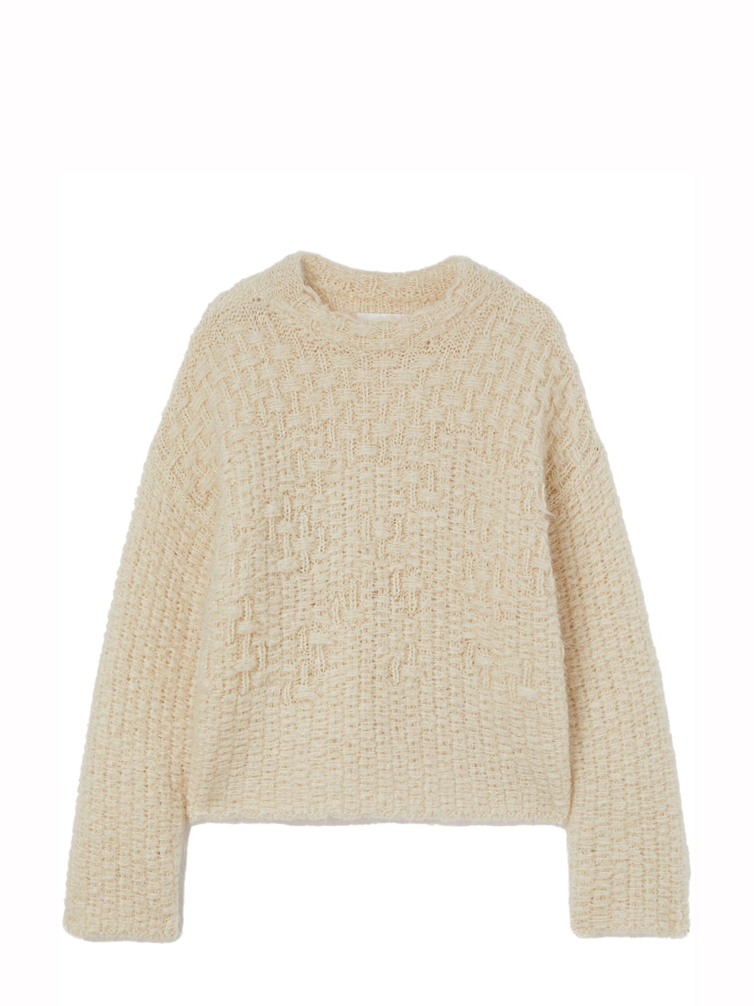 Mock-Neck Sweater, chalk