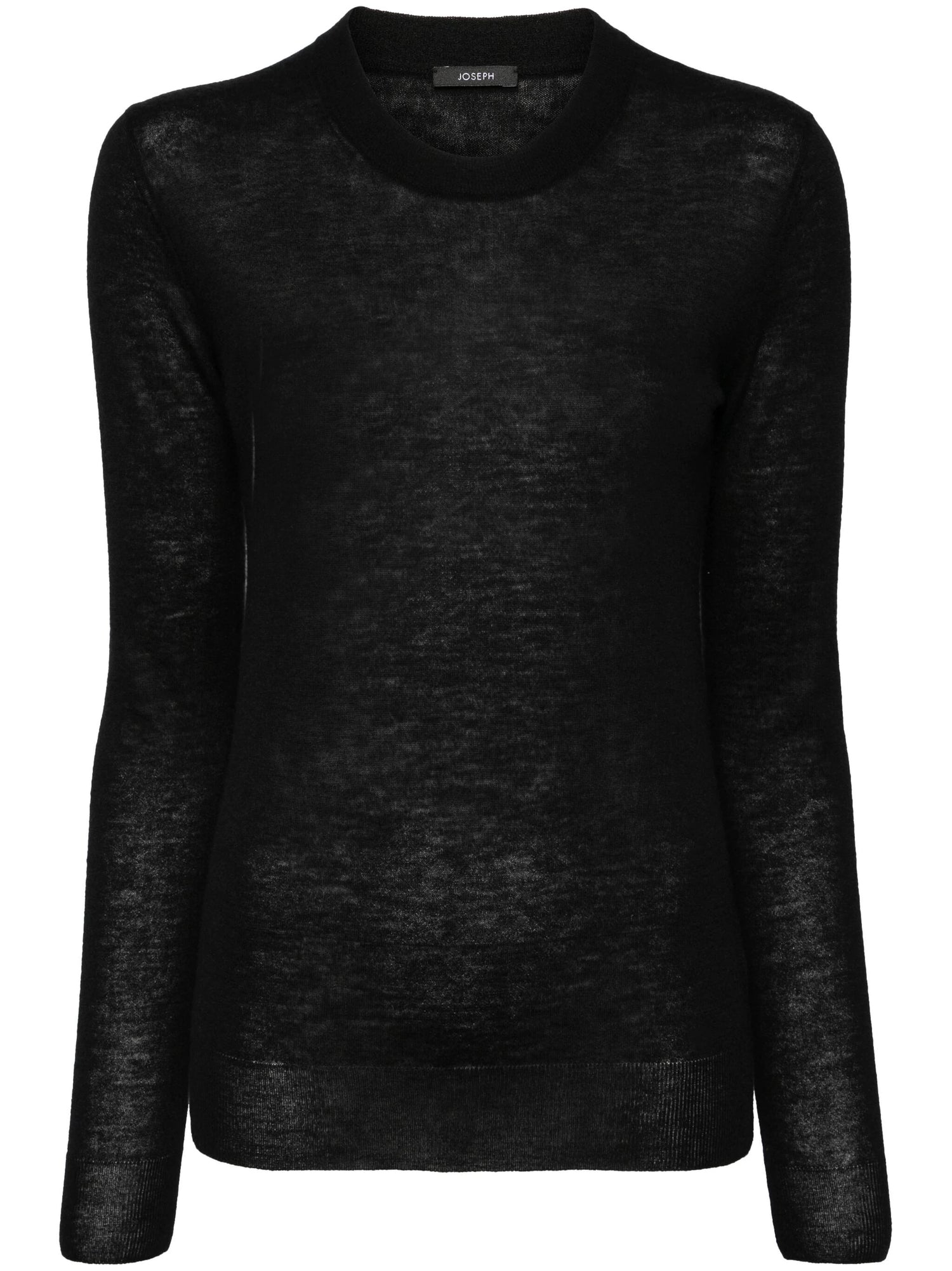 Cashair Round Neck Jumper, black