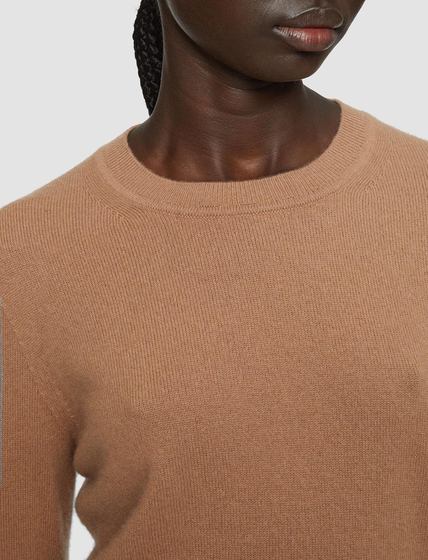 Light Pure Cashmere Round Neck Jumper, blusher