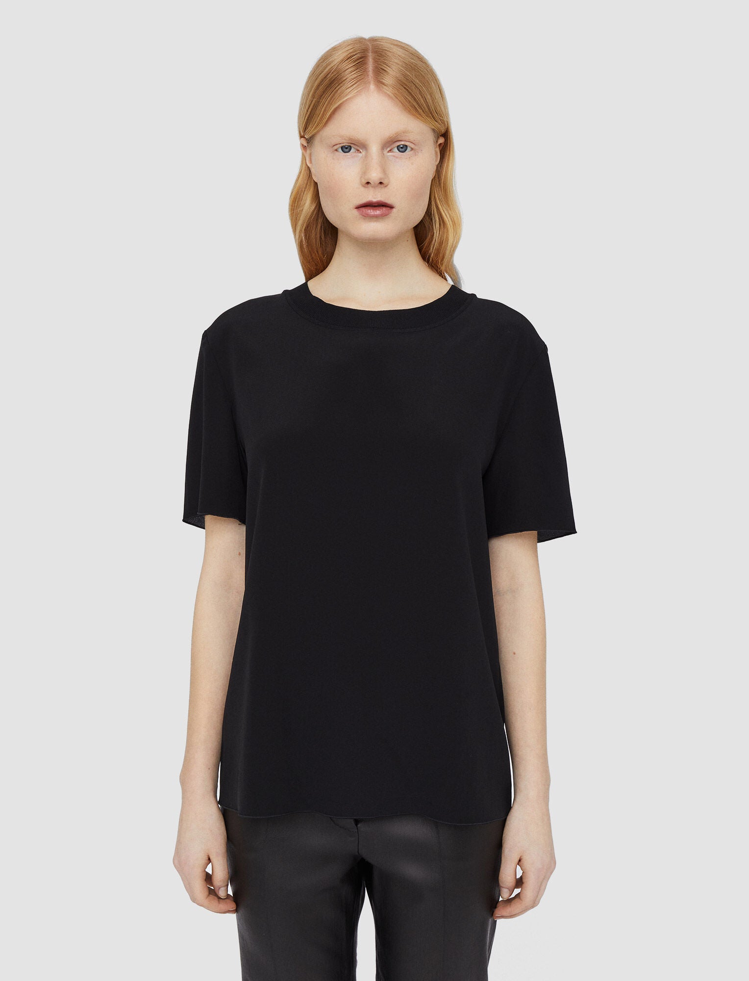 Tシャツ・カットソー JOSEPH RUBIN BLOUSE CREPE DE SOIE (JF008403 095 0010 BLACK) 22381751_52379646_1000.jpg