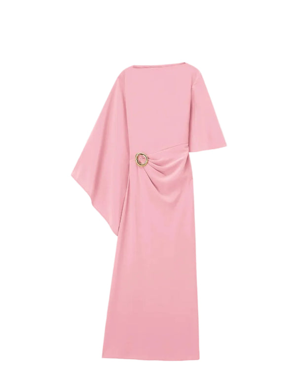 Joya dress satin twill, blush